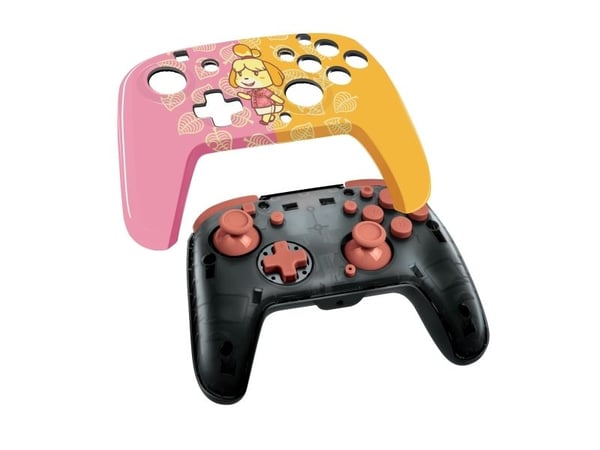 PDP Isabelle REMATCH, Gamepad, Nintendo Switch, Nintendo Switch OLED, D-pute, Hjem-knapp, Koblet med ledninger (ikke trådløs), USB, Flerfarget
