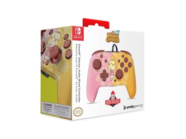 PDP Isabelle REMATCH, Gamepad, Nintendo Switch, Nintendo Switch OLED, D-pute, Hjem-knapp, Koblet med ledninger (ikke trådløs), USB, Flerfarget