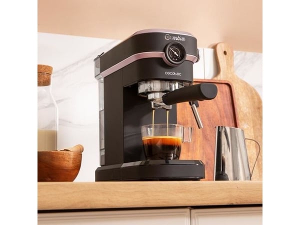 Cecotec Cafelizzia 890 Rose Pro, Espressomaskin, 1,1 l, Malt kaffe, 1350 W, Svart, Rustfritt stål