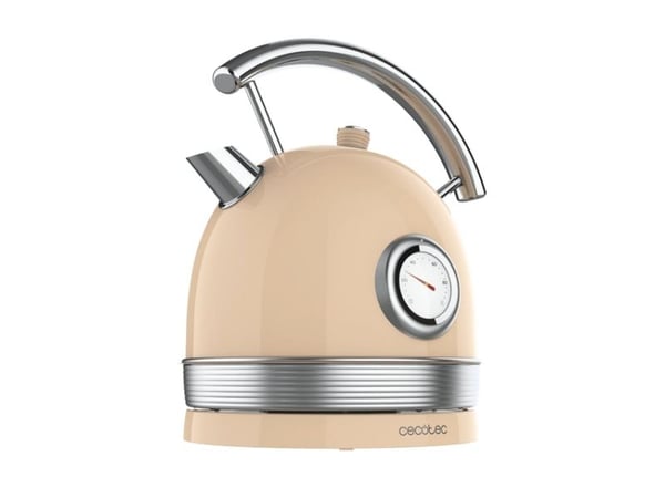 Cecotec ThermoSense 420, 1,8 l, 2200 W, Beige, Rustfritt stål, Justerbar termostat, Overopphetingsbeskyttelse