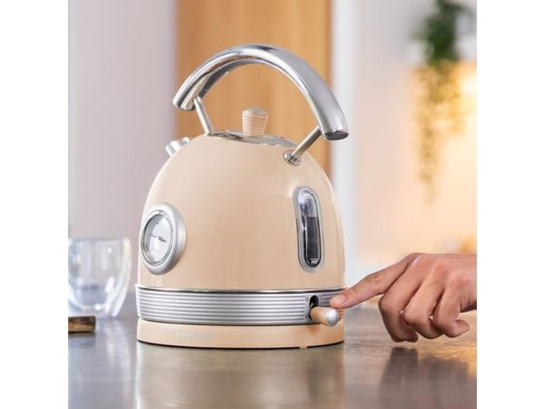 Cecotec ThermoSense 420, 1,8 l, 2200 W, Beige, Rustfritt stål, Justerbar termostat, Overopphetingsbeskyttelse