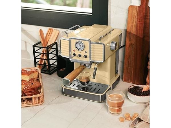 Cecotec 01629, Espressomaskin, 1,5 l, Malat kaffe, 1350 W, Gul