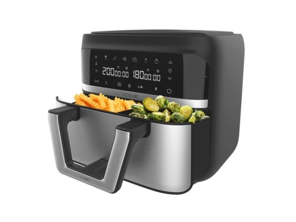 Cecotec Cecofry Dual 9000, Varmluftsfrityr, 9 l, 1 kg, 80 °C, 200 °C, 60 min