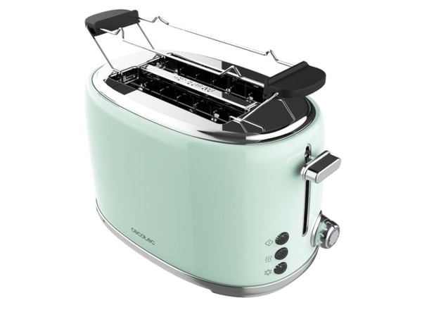 Cecotec 03230, 2 viipale(i)ta, Vihreä, Terästä, Painikkeet, Rotaatio, 980 W