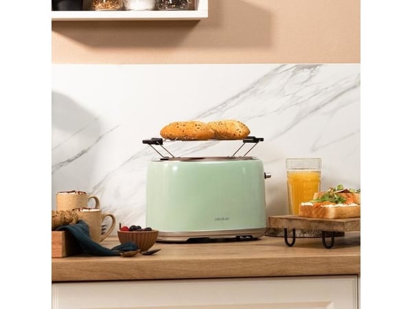 Cecotec 03230, 2 viipale(i)ta, Vihreä, Terästä, Painikkeet, Rotaatio, 980 W