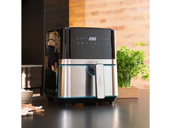 Cecotec Cecofry Full Inox Pro 5500 - Varmluftsteker - 5.5 liter - 1.7 kW - svart/inox
