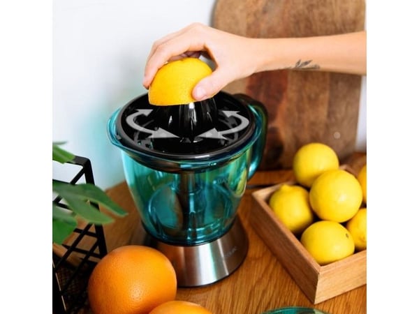 Cecotec 03351, Slow juicer, Svart, Blå, Rustfritt stål, 1 L, Plast, 40 W