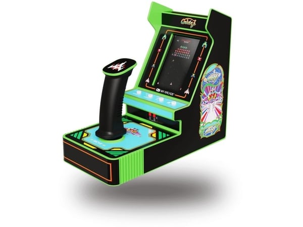 My Arcade Galaga Joystick Player, Multifärg, 8,13 cm (3.2"), USB Type-C, 3,5 mm, USB/Batteri, AA