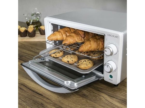 Cecotec Bake&Toast 1090, 10 l, Hvit, Frittstående, Rotasjon, 2 hyller, Mekanisk