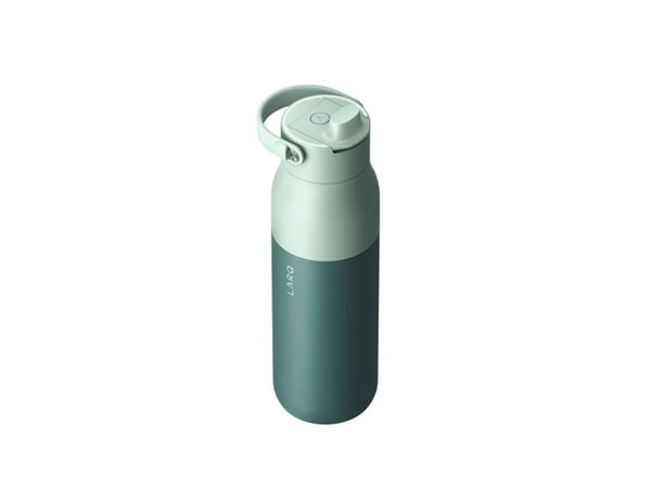 LARQ PureVis 2, 1000 ml, Daglig användning, Fysisk träning, Vandring, Idrott, Grön, Rostfritt stål, Vuxen, Man / Kvinna
