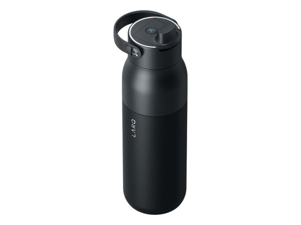 LARQ PureVis 2, 1000 ml, Daglig användning, Fysisk träning, Vandring, Idrott, Svart, Rostfritt stål, Vuxen, Man / Kvinna