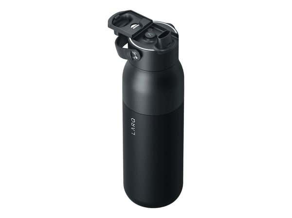 LARQ PureVis 2, 1000 ml, Daglig användning, Fysisk träning, Vandring, Idrott, Svart, Rostfritt stål, Vuxen, Man / Kvinna