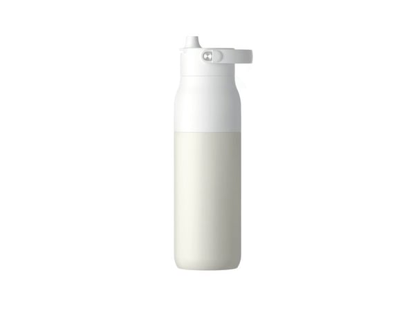 LARQ PureVis 2, 1000 ml, Daglig användning, Fysisk träning, Vandring, Idrott, Beige, Vit, Rostfritt stål, Vuxen, Man / Kvinna