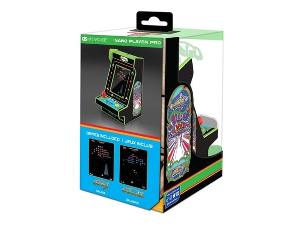 My Arcade GALAGA Nano Player Pro, Flerfarget, Hjem-knapp, 6,1 cm (2.4"), USB/batteri, AAA, Alkalinsk