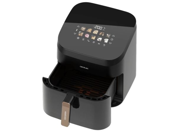 Cecotec Cecofry&Grill Smokin'' 8500, Varmluftsfrityr, 8,5 l, 40 °C, 200 °C, Single/enkelt, Sort, Brun