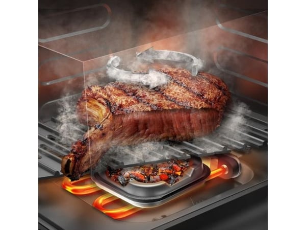 Cecotec Cecofry&Grill Smokin'' 8500, Varmluftsfrityr, 8,5 l, 40 °C, 200 °C, Single/enkelt, Sort, Brun