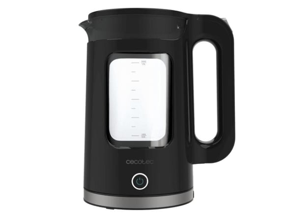 Cecotec Thermosense 330 Glassy, 1,7 L, 2200 W, musta, Lasi, Säädettävä termostaatti, Veden tason ilmaisin