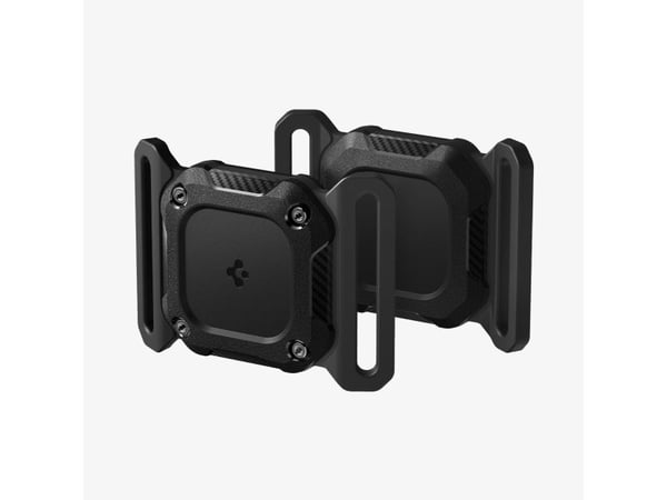 Spigen Tough Armor IP Pet Collar, laatikko, musta, Apple, termoplastinen polyuretaani (TPU), AirTag, 1 kpl