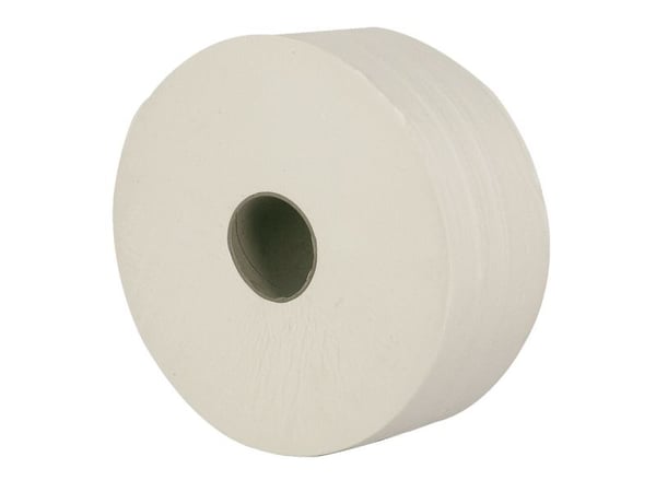 Jumborulle, ABENA Care-Ness Excellent, 2-lags, Midi, 300m x 9,5cm, Ø25cm, hvid