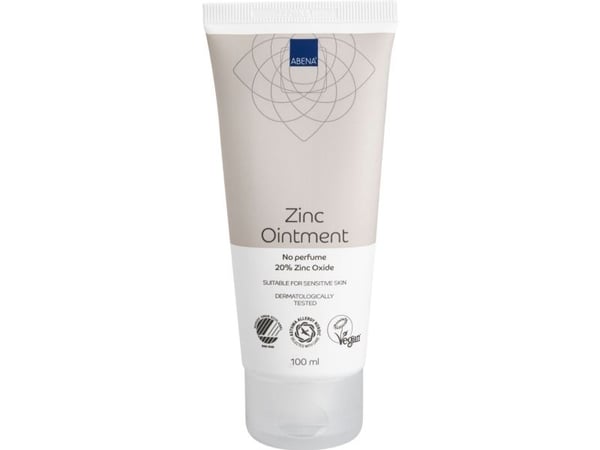 Zinksalve, ABENA, 100 ml, uden farve og parfume - (12 stk.)