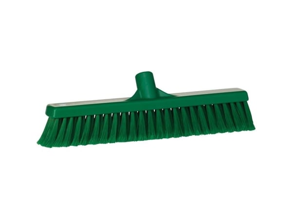 Sopborste Vikan grön PP/rostfritt stål, 41 cm, mjuk