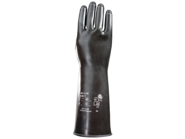 Butylhandske, Honeywell Butoject, 8, sort, butylgummi