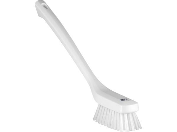 Diskborste 420 mm skaft smal styv vit