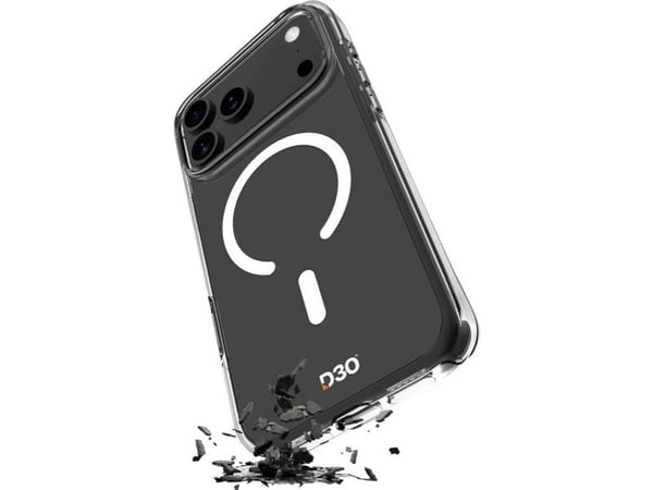 Puro Impact Clear D3O TPU+PC-etui kompatibelt med MagSafe for iPhone 17 Pro - gjennomsiktig