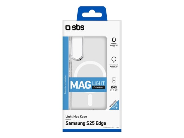 SBS Light Mag-etui for Samsung Galaxy S25 Edge - gjennomsiktig