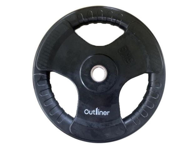 Gummiplate med håndtak, cut 15 kg