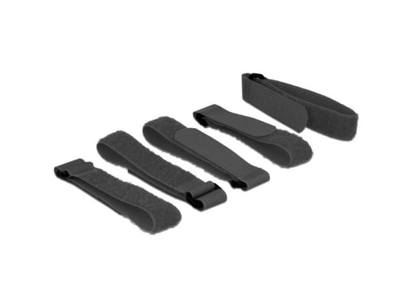 DeLOCK 18704, Musta, 20 mm, 300 mm, 5 kpl