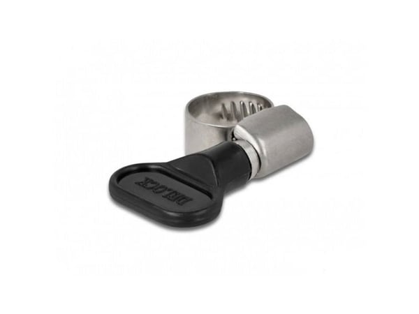 DeLOCK 19403, Ruuvipuristin (ruuvipyörä), Musta, Metallinen, Muovi, Ruostumaton teräs, 1,2 cm, Kiina