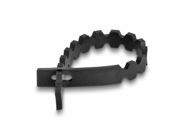 DeLOCK 19002, Avattava johdinside, Kestomuovinen elastomeeri, Musta, Valkoinen, 165 mm, 10 mm, 20 kpl