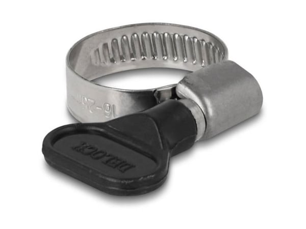 Delock letkunkiristin siipimutterilla 16 - 25 mm 10 kpl musta