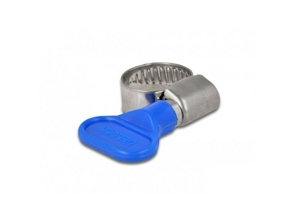 DeLOCK 19404, Ruuvipuristin (ruuvipyörä), Sininen, Metallinen, Muovi, Ruostumaton teräs, 1,6 cm