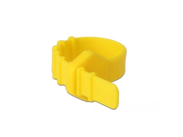 Delock - Kabelfestebånd - 12 cm - gul (en pakke 10)