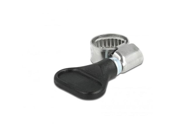DeLOCK 19510, Butterfly clamp, Musta, Muovi, Ruostumaton teräs, Muovipussi, 8 mm, 1,2 cm