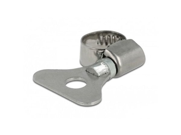 DeLOCK 19570, Butterfly clamp, Ruostumaton teräs, Metalli, Muovipussi, 8 mm, 1,2 cm