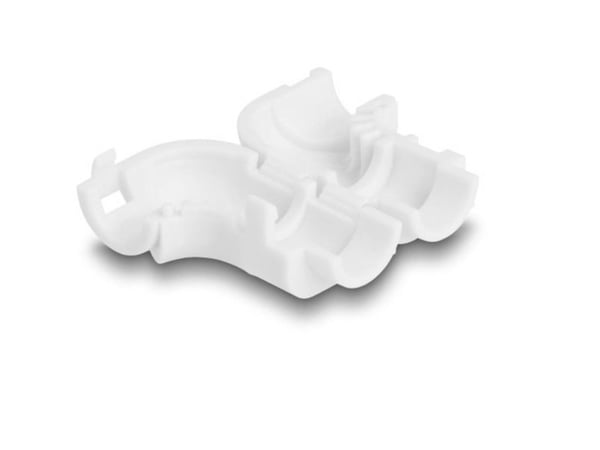 DeLOCK 88128, kabelklämma, universal, plast, vit
