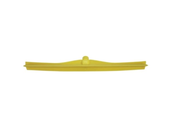 Gulvskraber, Vikan, 60x8x9,5cm, gul, TPE gummi/PP, 60 cm, med enkeltblad