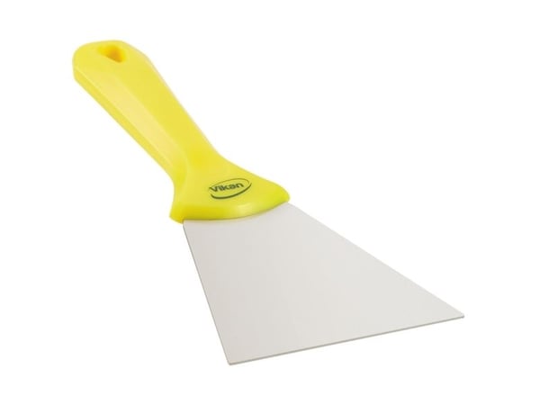 Skraber, Vikan Stainless Steel Hand Scraper, gul 100mmx235mm