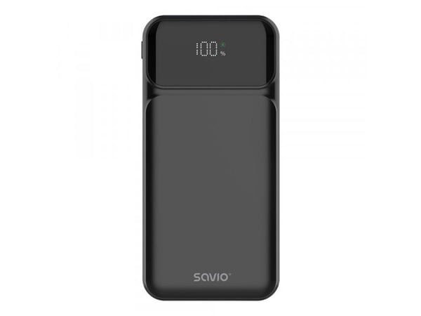 Savio BA-08, 1000 mAh, Lithium Polymer (LiPo), 5 V, 20 W, Svart