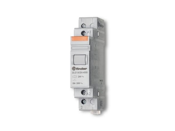 Modulkontaktor 1 slutte, 24V AC, 20A