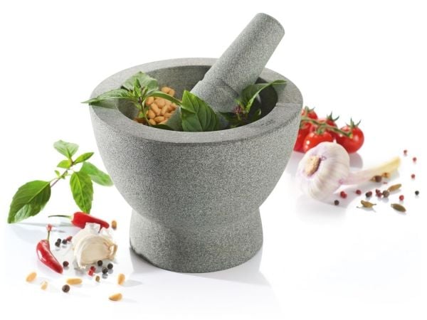 GEFU CRUNCHY - Pistill og morter - 2 stk. - 17 cm