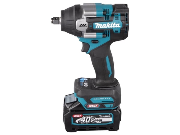 Makita TW007GM201 - Støtskiftenøkkel - trådløs - 4 hastigheter - 1/2" firkantdrev - 1100 N·m - 2 batterier, inkludert lader - 40 V
