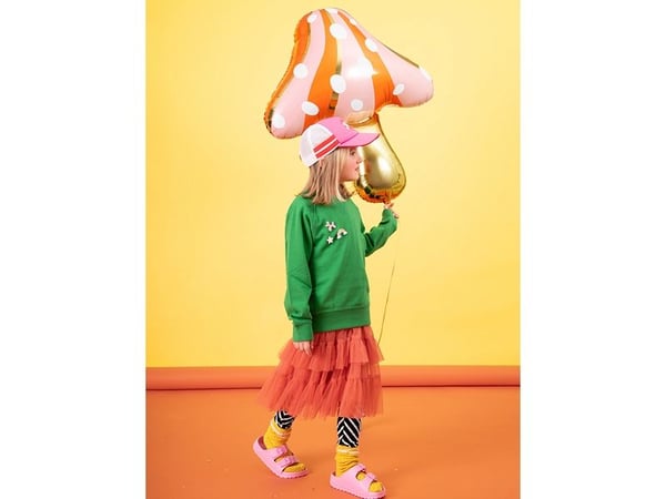 PartyDeco FB100-CARDBOARD, Flerfarget, Mushroom, Folie, Partytema, 660 mm, 750 mm
