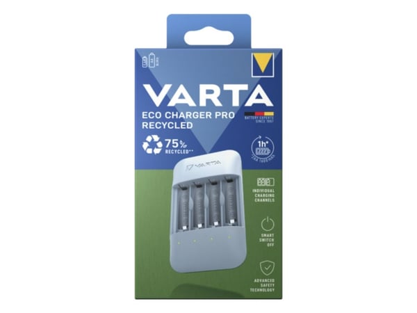 Varta Eco Charger Pro, nikkelmetallhydrid (NiMH), kortslutning, AA, AAA