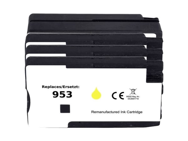 Renkforce RF-5718854, Sort, Cyan, Fiolblå, Gult, 4 stykker, 900 sider, 630 sider, Kombinasjonspakke