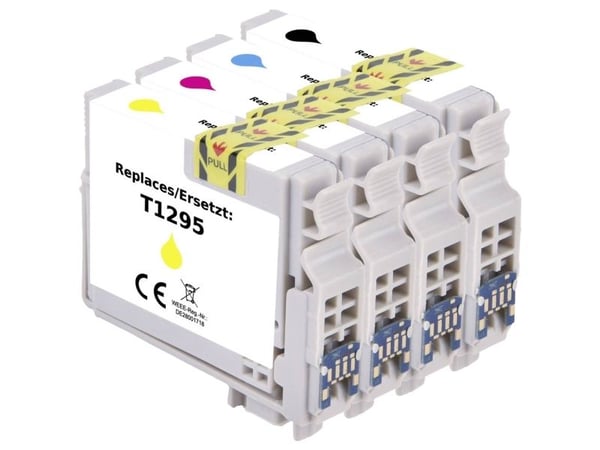 Renkforce RF-5718864, Sort, Cyan, Fiolblå, Gult, 4 stykker, 385 sider, 1495 sider, Kombinasjonspakke