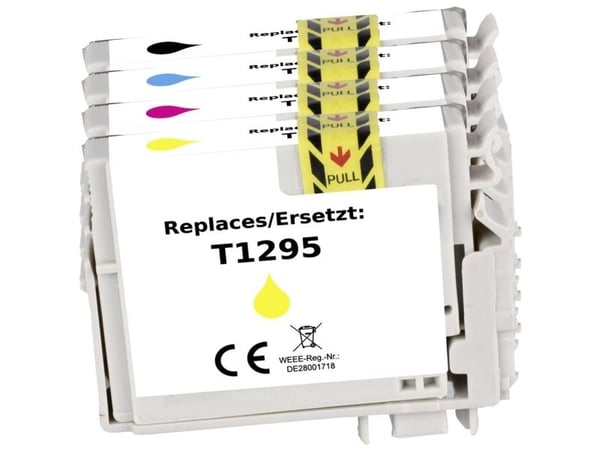 Renkforce RF-5718864, Sort, Cyan, Fiolblå, Gult, 4 stykker, 385 sider, 1495 sider, Kombinasjonspakke